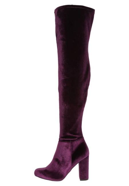 Steve Madden: OWNEEX - High Heel Stiefel - burgundy velvet