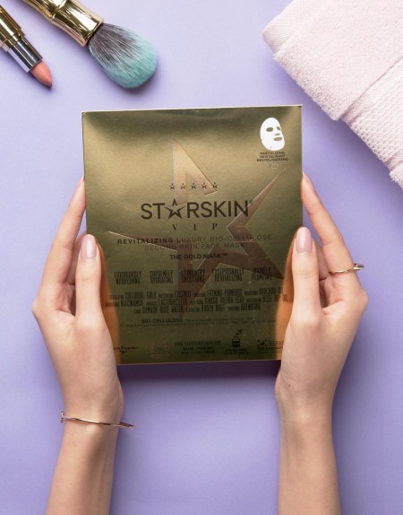 Starskin - The Gold - Gesichtsmaske aus Bio-Zellulose - Transparent