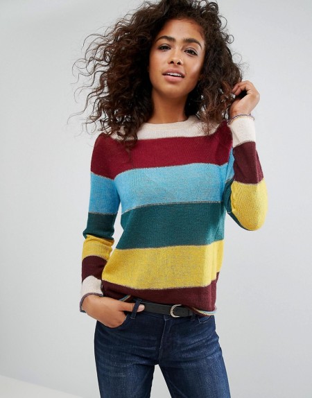 Esprit - Pullover mit breiten Streifen - Mehrfarbig