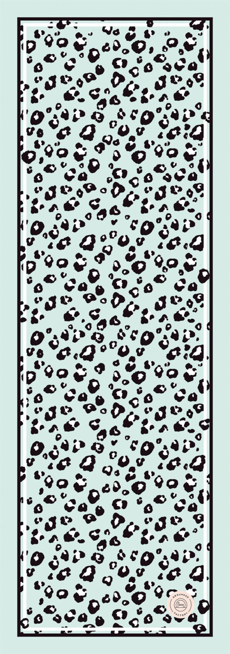 Grounded Factory: Eco Friendly Yoga Mat: Leopard Mint