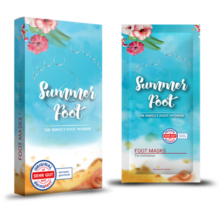Summer Foot: SUMMER FOOT Premium Fußmaske zur Entfernung von Hornhaut