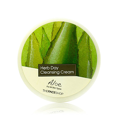 THE FACE SHOP: Herb Day Cleansing Cream - Aloe Vera   Reinigungscreme mit Aloe Vera & Salbei