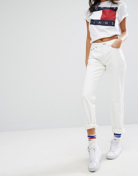 Tommy Jeans Capsule: Tommy Jeans - Mom-Jeans - Weiß