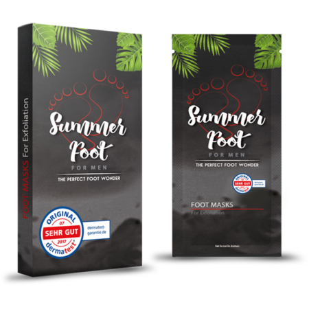 Summer Foot: SUMMER FOOT For Men Premium Fußmaske zur Entfernung von Hornhaut