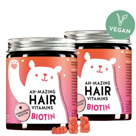 Bears with Benefits: 4 Monatskur Ah-mazing Hair Vitamin mit Biotin (120 Stück)