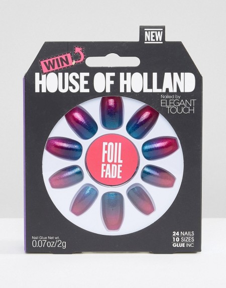 House of Holland By Elegant Touch - Foil Fade - Kunstnägel - Mehrfarbig