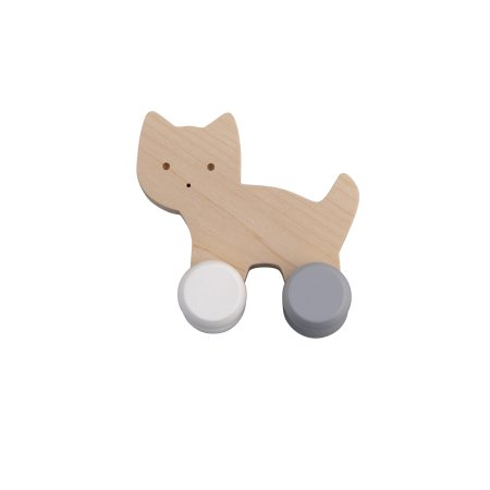 Mielasiela: Wooden Roll Toy Cat
