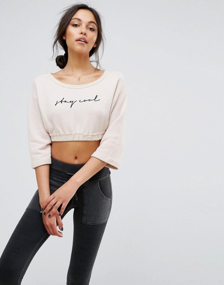 Free People - Movement Graphic Sunrise - Pullover - Rosa
