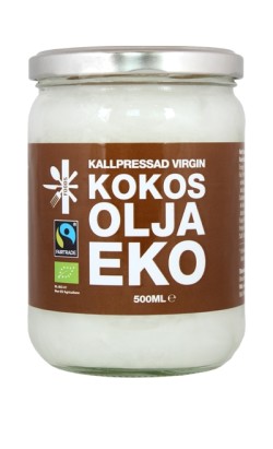 Kokosolja Kallpressad 500ml - Fair Trade EU Organic