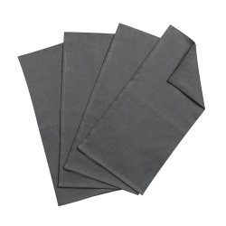 Clean linneservetter 45x45 cm 4-pack, charcoal