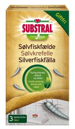 Silverfiskfälla, 3-pack. Substral