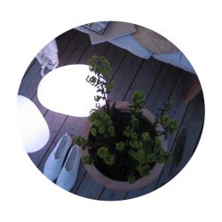 Trädgårdsbelysning Sten lampa liten