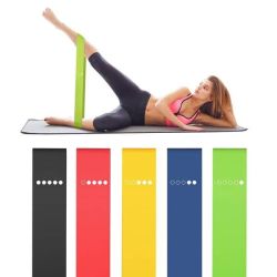 Träningsband- Yogaband 5-Pack